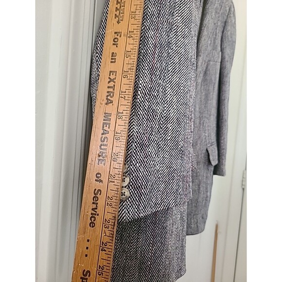 Mark Shale Harris Tweed 100% Wool 2 Button Blazer Sport Coat Jacket Vintage 38S - Picture 9 of 10